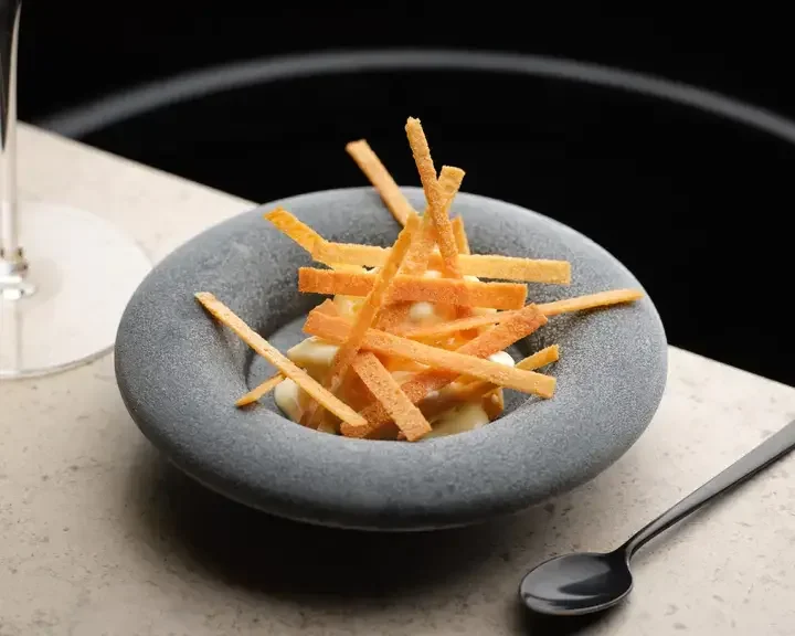 Simon Rogan's Tunworth ice cream.