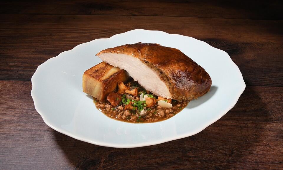 Michelin-starred roast chicken and sides from Northcote at Home.