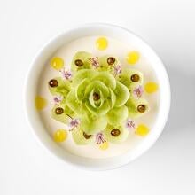 A dish at Alex Dilling at Hotel Cafe Royal. 